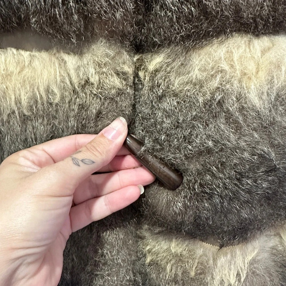 Vintage Rabbit Fur Coat - Picture 3 of 9